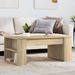 Table basse chêne sonoma 102x55x42 cm bois d'ingénierie - Photo n°1