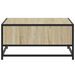 Table basse chêne sonoma 60,5x60,5x30cm bois d'ingénierie/métal - Photo n°6