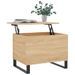 Table basse Chêne sonoma 60x44,5x45 cm Bois d'ingénierie - Photo n°3