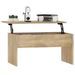 Table basse Chêne sonoma 80x50,5x41,5 cm Bois d'ingénierie - Photo n°7