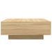 Table basse chêne sonoma 80x80x31 cm bois d'ingénierie - Photo n°5