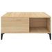 Table basse chêne sonoma 80x80x36,5 cm bois d'ingénierie - Photo n°5