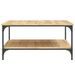 Table basse chêne sonoma 80x80x40 cm bois d'ingénierie - Photo n°5