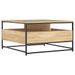 Table basse chêne sonoma 80x80x45 cm bois d'ingénierie - Photo n°8