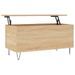 Table basse Chêne sonoma 90x44,5x45 cm Bois d'ingénierie - Photo n°1