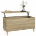 Table basse Chêne sonoma 90x44,5x45 cm Bois d'ingénierie - Photo n°5