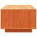 Table basse marron 110x50x33,5 cm bois massif de pin - Photo n°6