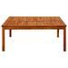 Table basse de jardin 110x110x45 cm Bois solide d'acacia - Photo n°3