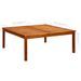 Table basse de jardin 110x110x45 cm Bois solide d'acacia - Photo n°7