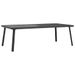 Table basse de jardin anthracite 110x55x35 cm acier - Photo n°1