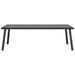 Table basse de jardin anthracite 110x55x35 cm acier - Photo n°3