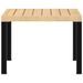 Table basse de jardin noir 55x55x39,5 cm acier enduit de poudre - Photo n°4