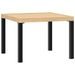 Table basse de jardin noir 55x55x39,5 cm acier enduit de poudre - Photo n°5