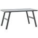 Table basse de jardin noir 90x45x35 cm acier enduit de poudre - Photo n°2