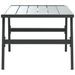 Table basse de jardin noir 90x45x35 cm acier enduit de poudre - Photo n°4