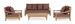 Table basse de jardin rectangle en bois teck Balou L 120 cm - Photo n°15