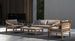 Table basse de jardin rectangle en bois teck Karine L 115 cm - Photo n°4