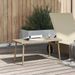 Table basse de jardin rectangulaire beige 80x40x37 cm rotin - Photo n°3