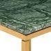 Table basse effet marbre vert et pieds métal doré Ynoa 60 cm - Photo n°4