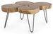 Table basse en bois d'acacia et pieds acier noir Tal L 90 cm - Photo n°1