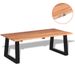 Table basse en Bois d'acacia massif 110 x 60 x 40 cm - Photo n°1