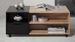 Table basse en bois de chêne 2 tiroirs bicolore Paula L 110 cm - Photo n°1