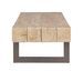 Table basse en bois de sapin et pieds acier noir Garty 120 cm - Photo n°3