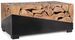 Table basse en racines de teck et acier noir Greka 100 cm - Photo n°2