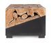 Table basse en racines de teck et acier noir Greka 100 cm - Photo n°3