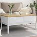 Table basse FLORO blanc 99x55,5x45 cm bois massif de pin - Photo n°2