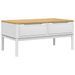 Table basse FLORO blanc 99x55,5x45 cm bois massif de pin - Photo n°1