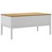 Table basse FLORO blanc 99x55,5x45 cm bois massif de pin - Photo n°7