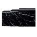 Table basse gigogne verre noir effet marbre Oflo - Lot de 3 - Photo n°3
