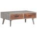 Table basse Gris 100x60x40 cm Bois massif de manguier brut - Photo n°1