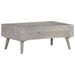 Table basse Gris 100x60x40 cm Bois massif de manguier brut - Photo n°4