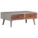 Table basse Gris 100x60x40 cm Bois massif de manguier brut - Photo n°8