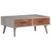 Table basse Gris 100x60x40 cm Bois massif de manguier brut - Photo n°10