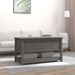 Table basse Gris 102x49x55 cm Bois massif de pin - Photo n°1