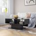Table basse Gris 103,5x50x44,5 cm - Photo n°1