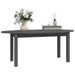 Table basse Gris 110x55x45 cm Bois massif de pin - Photo n°4