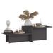 Table basse Gris 111,5x50x33 cm - Photo n°1