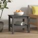 Table basse Gris 45x45x40 cm Bois massif de pin - Photo n°4