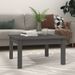 Table basse Gris 55x55x30 cm Bois massif de pin - Photo n°1