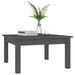 Table basse Gris 55x55x30 cm Bois massif de pin - Photo n°3