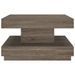 Table basse Gris 60x60x35 cm MDF - Photo n°3