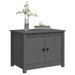 Table basse Gris 71x49x55 cm Bois massif de pin - Photo n°4