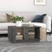 Table basse Gris 80x50x40 cm Bois massif de pin - Photo n°3