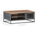 Table basse Gris 90x50x35 cm Bois d'acacia massif - Photo n°7