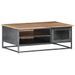 Table basse Gris 90x50x35 cm Bois d'acacia massif - Photo n°9