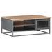 Table basse Gris 90x50x35 cm Bois d'acacia massif - Photo n°11